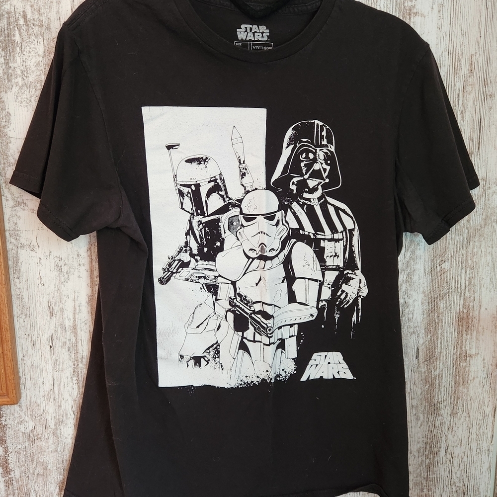 Star Wars Black and White Short Sleeve Tee